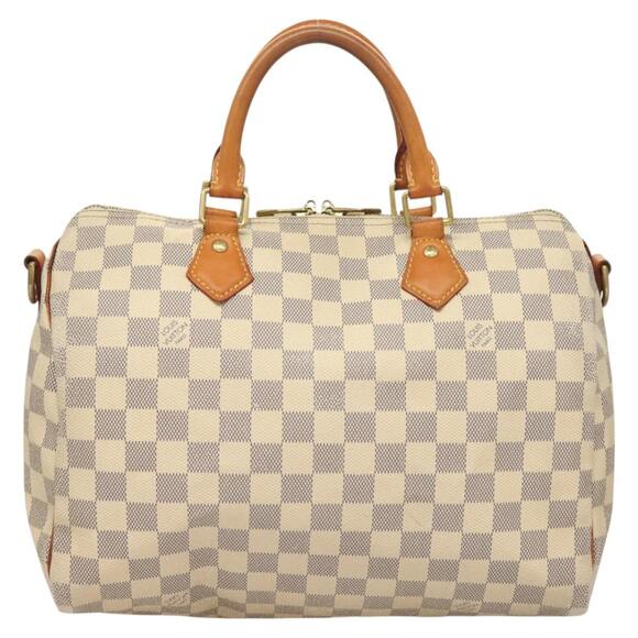 LOUIS VUITTON Damier Azur Speedy Bandouliere 30 Hand Bag N41052 - Picture 2 of 16